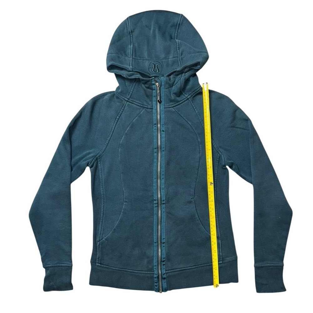 Lululemon Jacket Women 8 Scuba Hood Pocket Zip Up Coat Logo Cruise Run‎ Gym Core - Picture 4 of 10